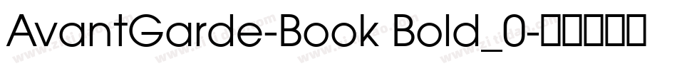 AvantGarde-Book Bold_0字体转换